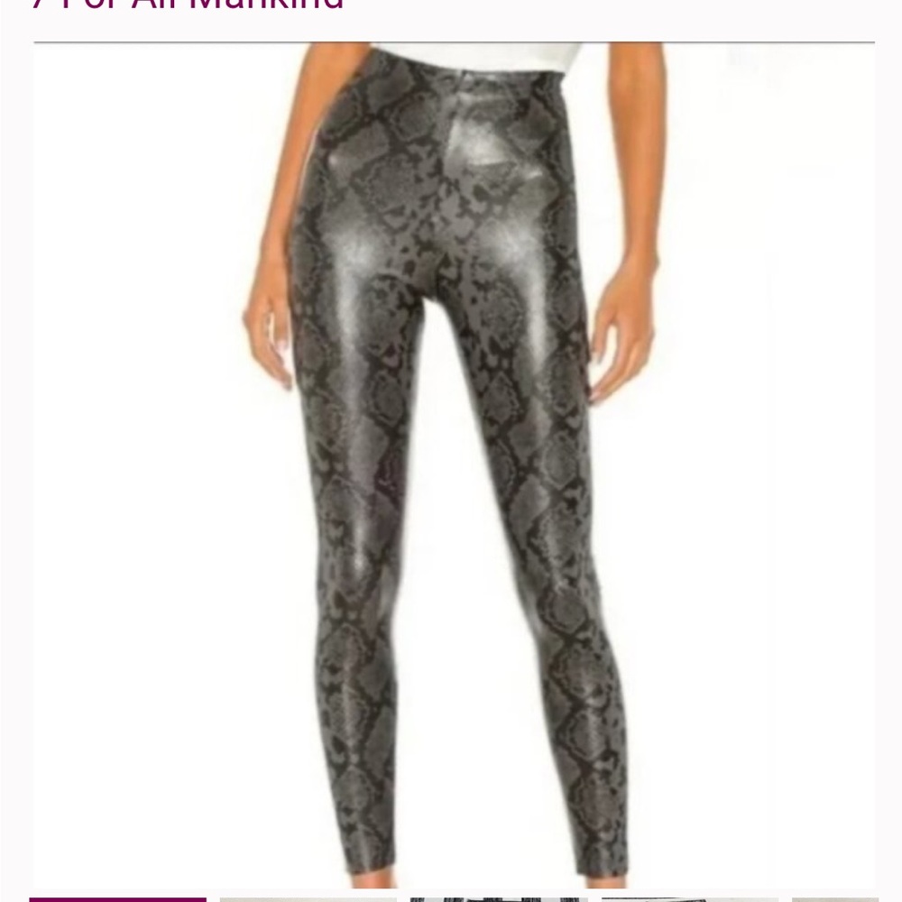 7 For All Mankind faux leather leggings
Snake Print size medium